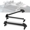 Ski and Snowboard Roof Rack, 31.7-Inch Universal Ski Rack for Car Roof Fit Most Crossbars, Carry up to 6 Pairs of Skis or 4 Snowboards