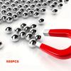 Xemussa 500pcs 6mm steel balls, iron balls, precision steel bearing balls, suitable for slingshots and bicycle bearings