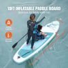 Inflatable Stand Up Paddle Board, 10' x 33" x 6" Wide SUP Paddleboard, with Board Accessories, Pump, Paddle, Fin, Phone Bag, Backpack, Ankle Leash