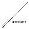Lure Fishing Rod 180 Cm/6 Ft Carbon Fiber Casting Spinning Rod 2 Section Pole Bass