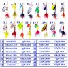 Bionic Faux Fishing Lures Set with metal Hook